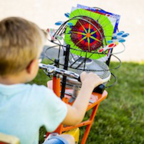 Outdoor: Courtyards: Make your own art on a bicycle
