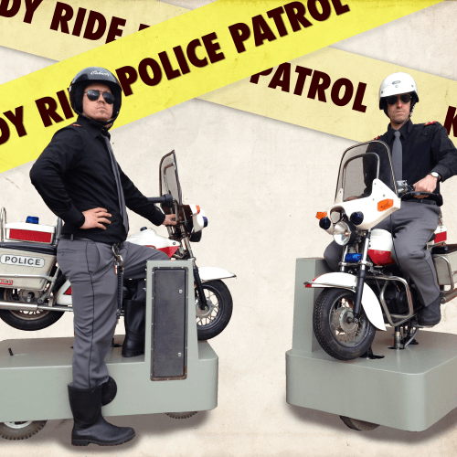 BUITEN: Kiddy Ride Police Patrol - onbekend