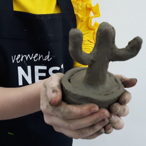 Workshop beeldend: Van niets iets maken- Verwend Nest Kunstlab  - Nest